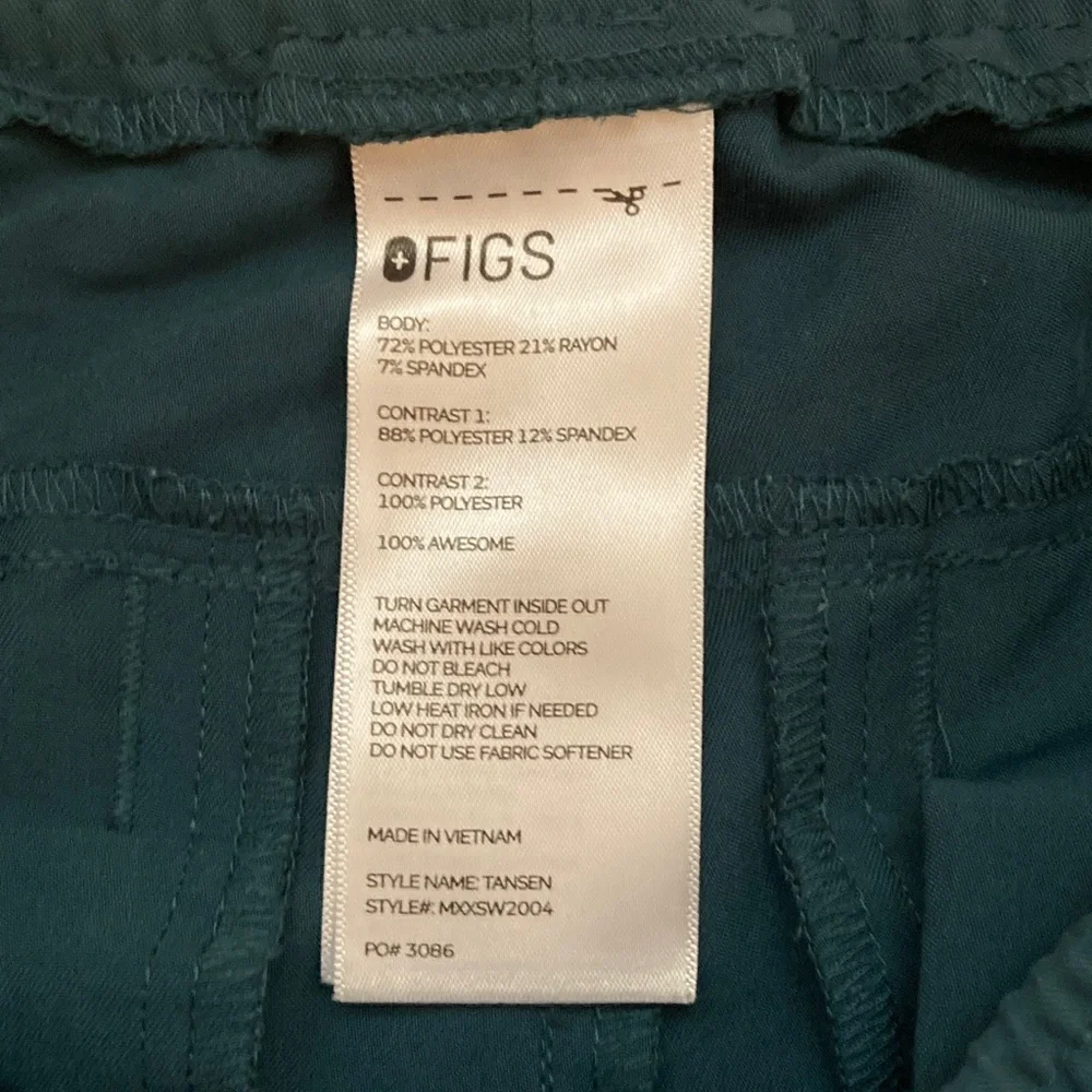 Figs Teal Tansen Jogger Scrub Pants